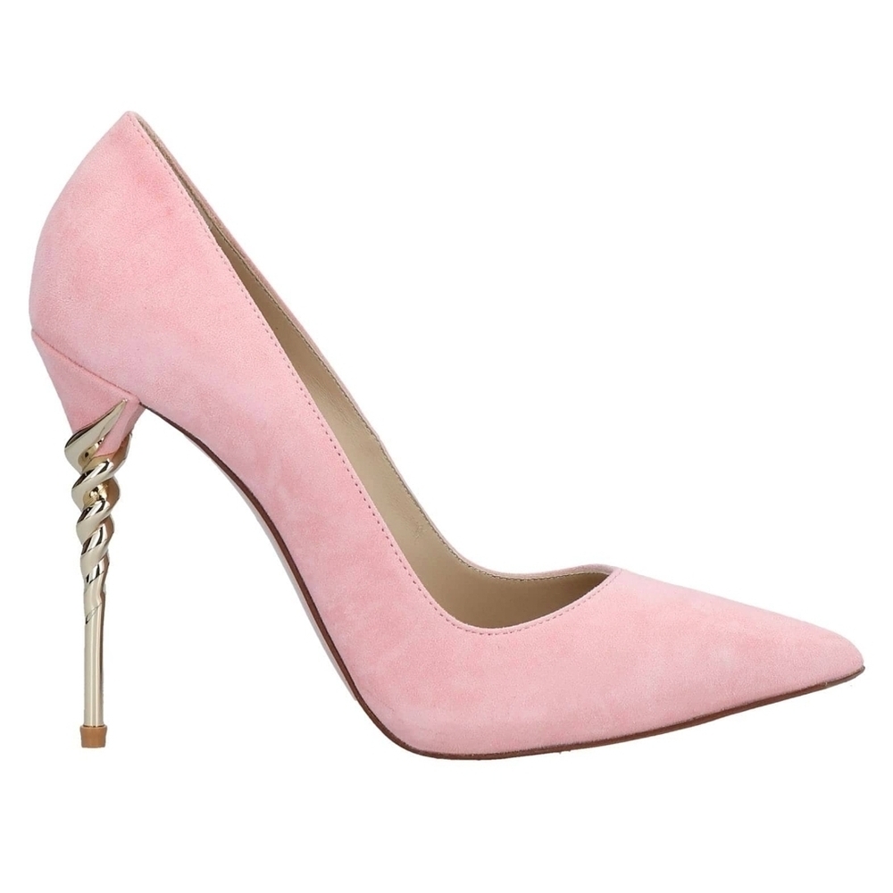 Chic Pink Pointed Toe Heels with Elegant Sole Design